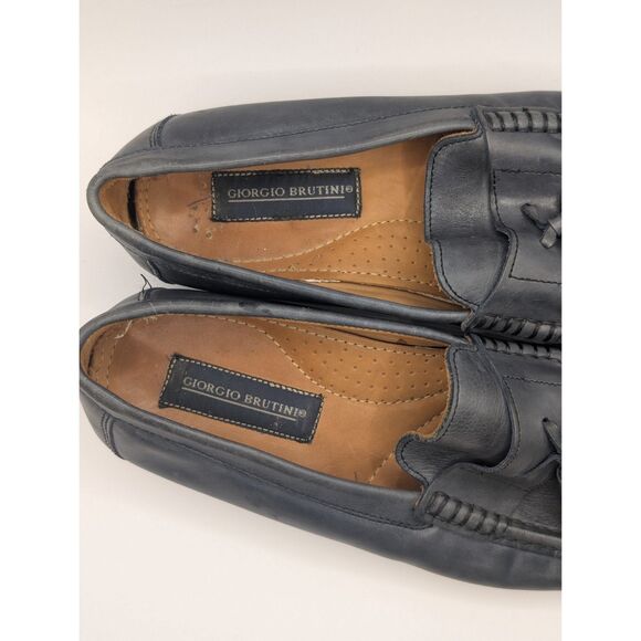 Giorgio Brutini Leather Tassel Loafers Blue/Gray Men\'s Size 11M main image 7